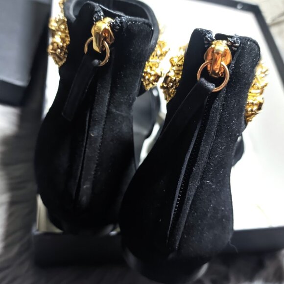 Gorgeous Giuseppe Zanotti Black Sandals Size 41 - Picture 9 of 10